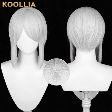 IdentityV Gardener Emma Woods Short Silver White Hair Basic Wig - KOOLLIA