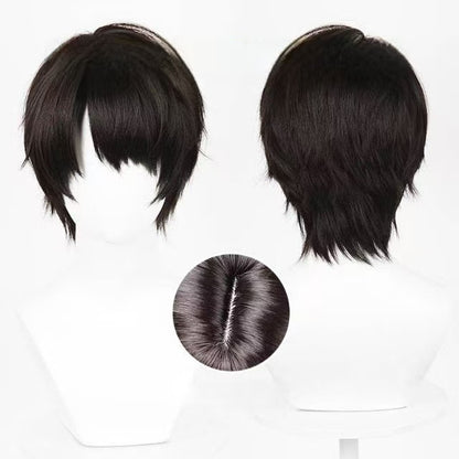 Love and Deepspace Caleb Short Dark Brown Hair Basic Wig