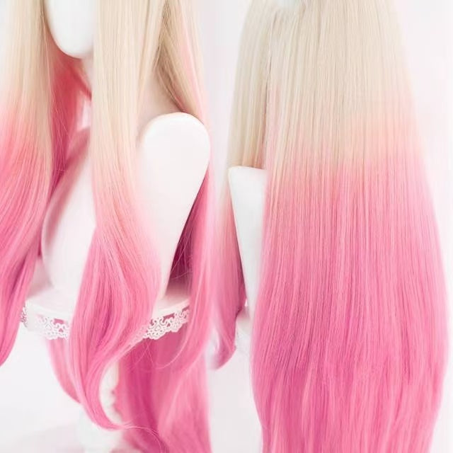 League of Legends & Arcane Ahri Long Pink Hair Basic Wig