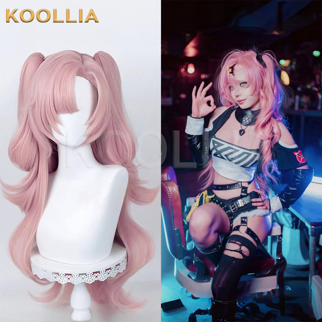 Zenless Zone Zero Nicole Demara Long Pink Hair Basic Wig