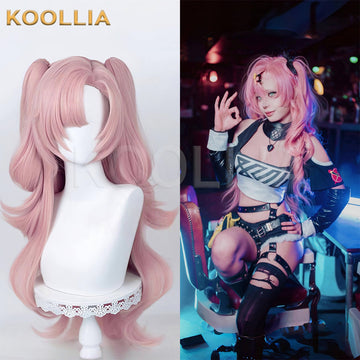 Zenless Zone Zero Nicole Demara Long Pink Hair Basic Wig - KOOLLIA
