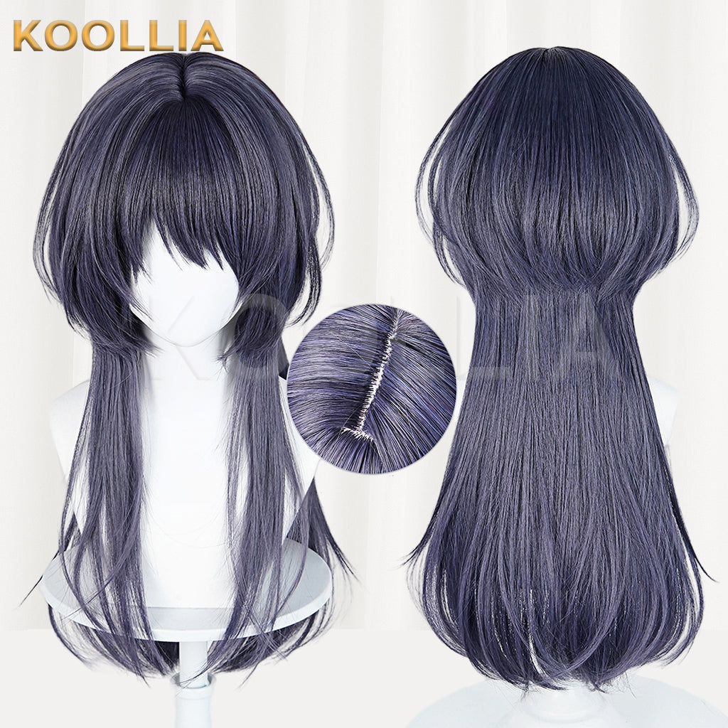 Path to Nowhere The Female Director Long Bluish-Purple Hair Basic Wig