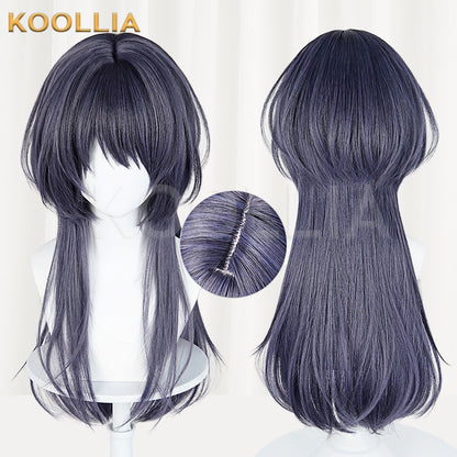 Path to Nowhere The Female Director Long Bluish-Purple Hair Basic Wig