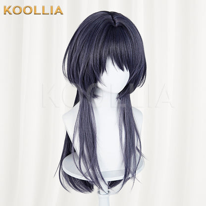 Path to Nowhere The Female Director Long Bluish-Purple Hair Basic Wig