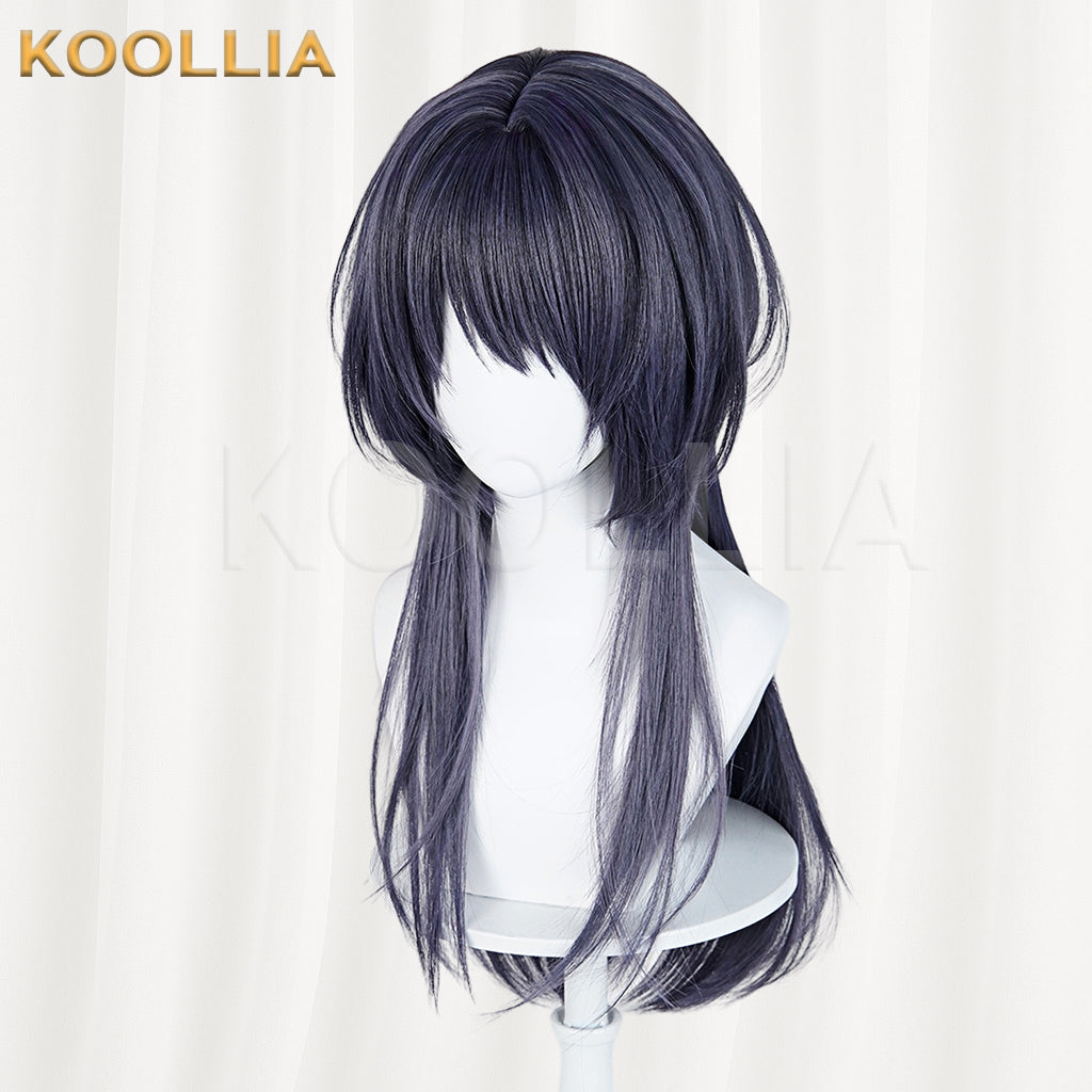 Path to Nowhere The Female Director Long Bluish-Purple Hair Basic Wig