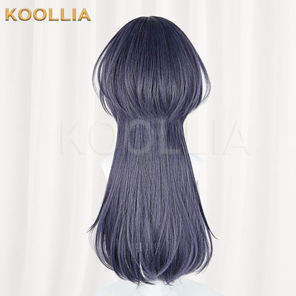 Path to Nowhere The Female Director Long Bluish-Purple Hair Basic Wig