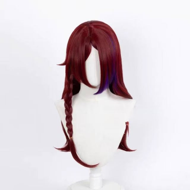 Genshin Impact Chasca Long Red Hair Basic Wig