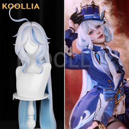 Genshin Impact Furina/Focalors Long/Short  Mix Hair Basic Wig