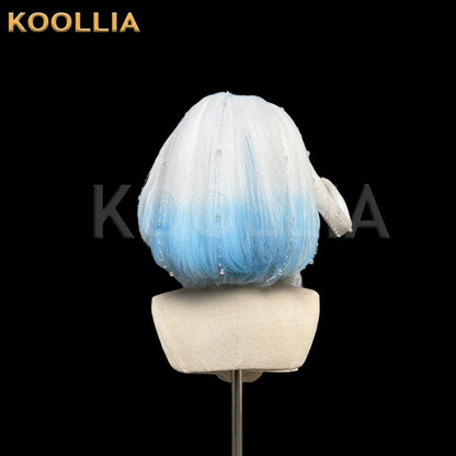 Genshin Impact Furina Short  Mix Hair Styled Basic Wig