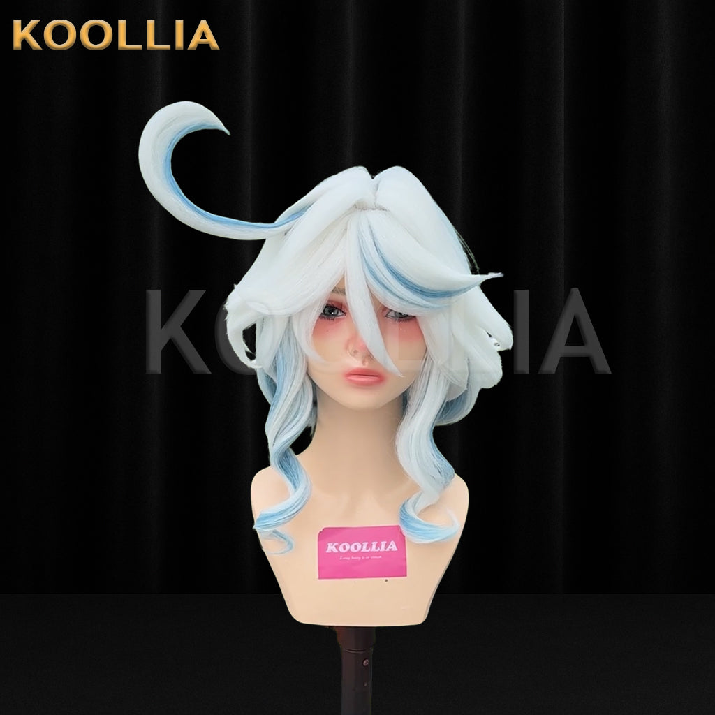 Genshin Impact Furina Short  Mix Hair Styled Basic Wig