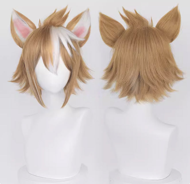 Genshin Impact Gorou Short Brown Hair Basic Wig