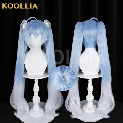 Virtual Singer Hatsune Miku Symphony 2025 Long Blue White Hair Basic Wig