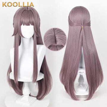 Honkai: Star Rail Herta Long Grey Purple Hair Basic Wig - KOOLLIA