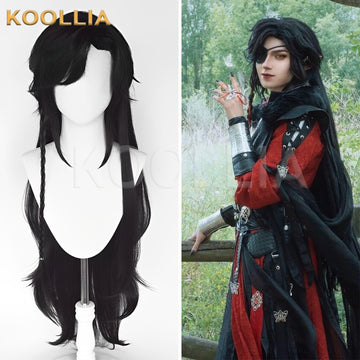 Heaven Official's Blessing Hua Cheng Long Black Hair Basic Wig - KOOLLIA