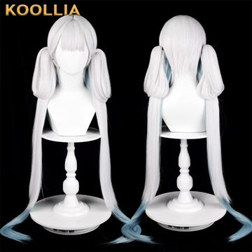 Wuthering Waves Jinhsi Long White Blue Hair Basic Wig - KOOLLIA
