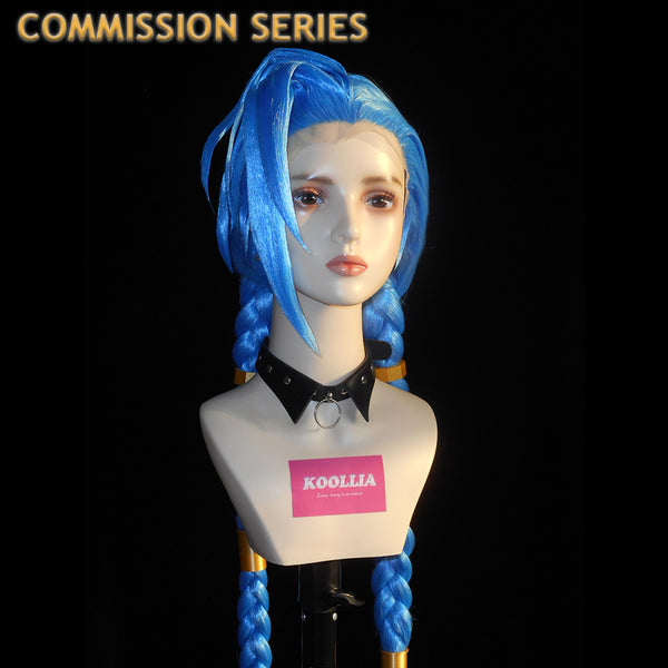 League of Legends Jinx Commission Perücke