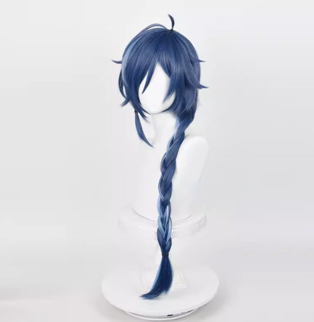 Genshin Impact Kaeya Alberich Long Blue Hair Basic Wig