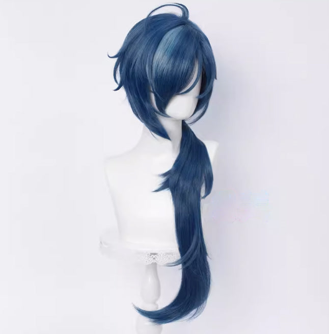 Genshin Impact Kaeya Alberich Long Blue Hair Basic Wig