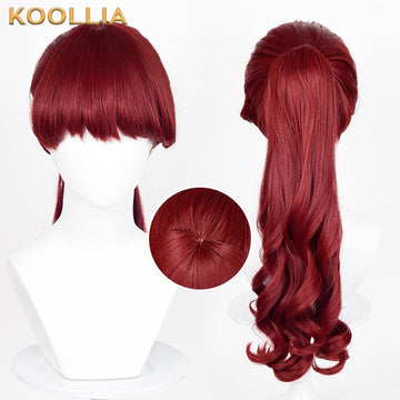 Persona 5 Kasumi Yoshizawa Long Red Hair Basic Wig - KOOLLIA