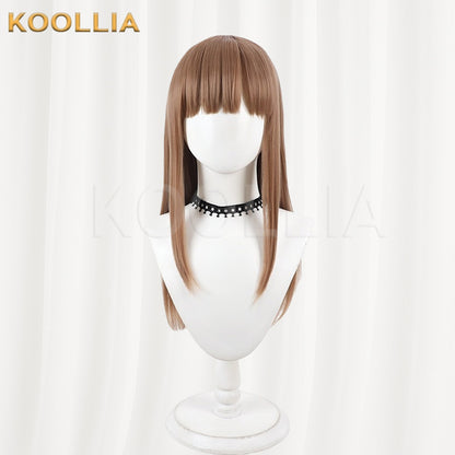 The Copy of Me Will Also Fall in Love Aikawa Sunao Milk Tea Brown Medium Straight Hair Basic Wig