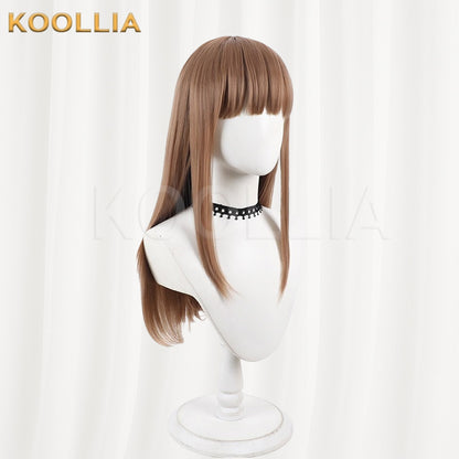 The Copy of Me Will Also Fall in Love Aikawa Sunao Milk Tea Brown Medium Straight Hair Basic Wig