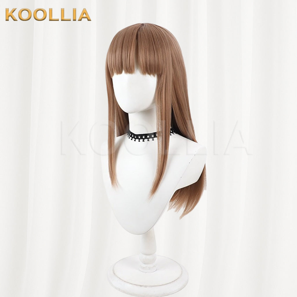 The Copy of Me Will Also Fall in Love Aikawa Sunao Milk Tea Brown Medium Straight Hair Basic Wig