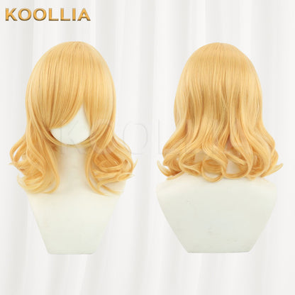 Touhou Project Alice Margatroid Wig Bright Golden Curly Basic Wig