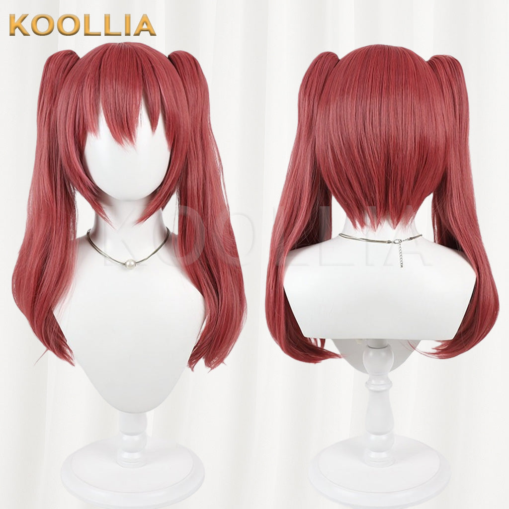 Classroom of the Elite Amasawa Ichika Dusty Red Medium Twin Tails Hair Basic Wig