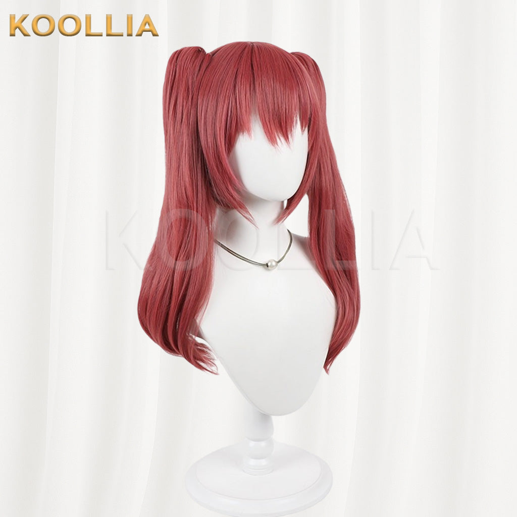 Classroom of the Elite Amasawa Ichika Dusty Red Medium Twin Tails Hair Basic Wig