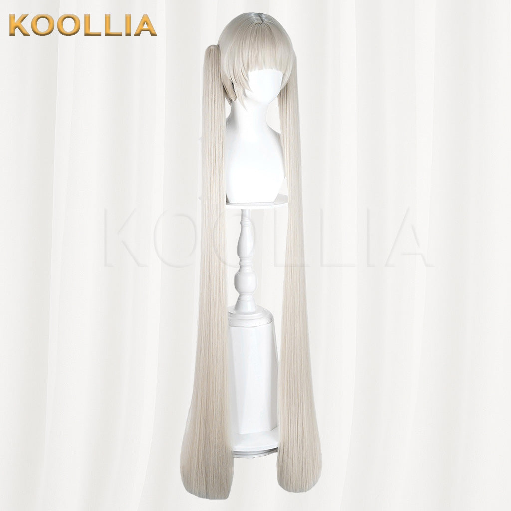 Azur Lane Formidable Cream White Twin Tails Cosplay Wig Two Length Options Basic Wig