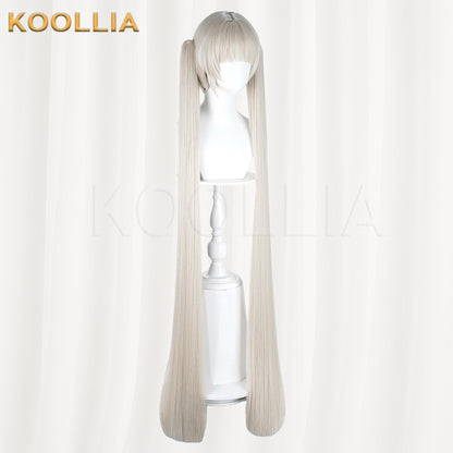 Azur Lane Formidable Cream White Twin Tails Cosplay Wig Two Length Options Basic Wig