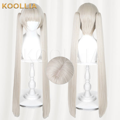 Azur Lane Formidable Cream White Twin Tails Cosplay Wig Two Length Options Basic Wig