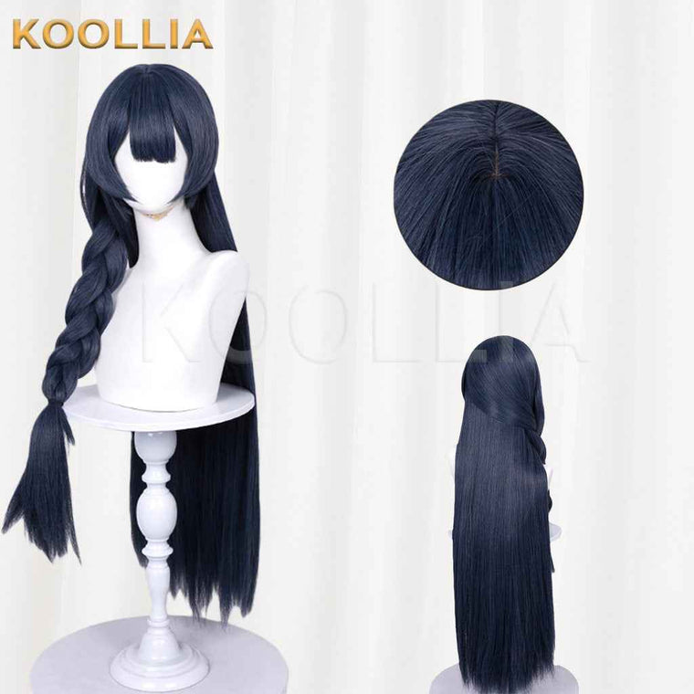 Blue Archive Fisaki Navy Blue Styled Basic Wig