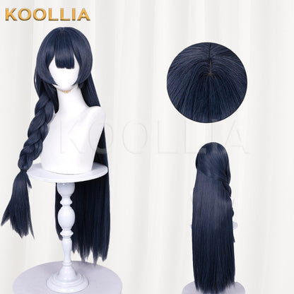 Blue Archive Fisaki Navy Blue Styled Basic Wig
