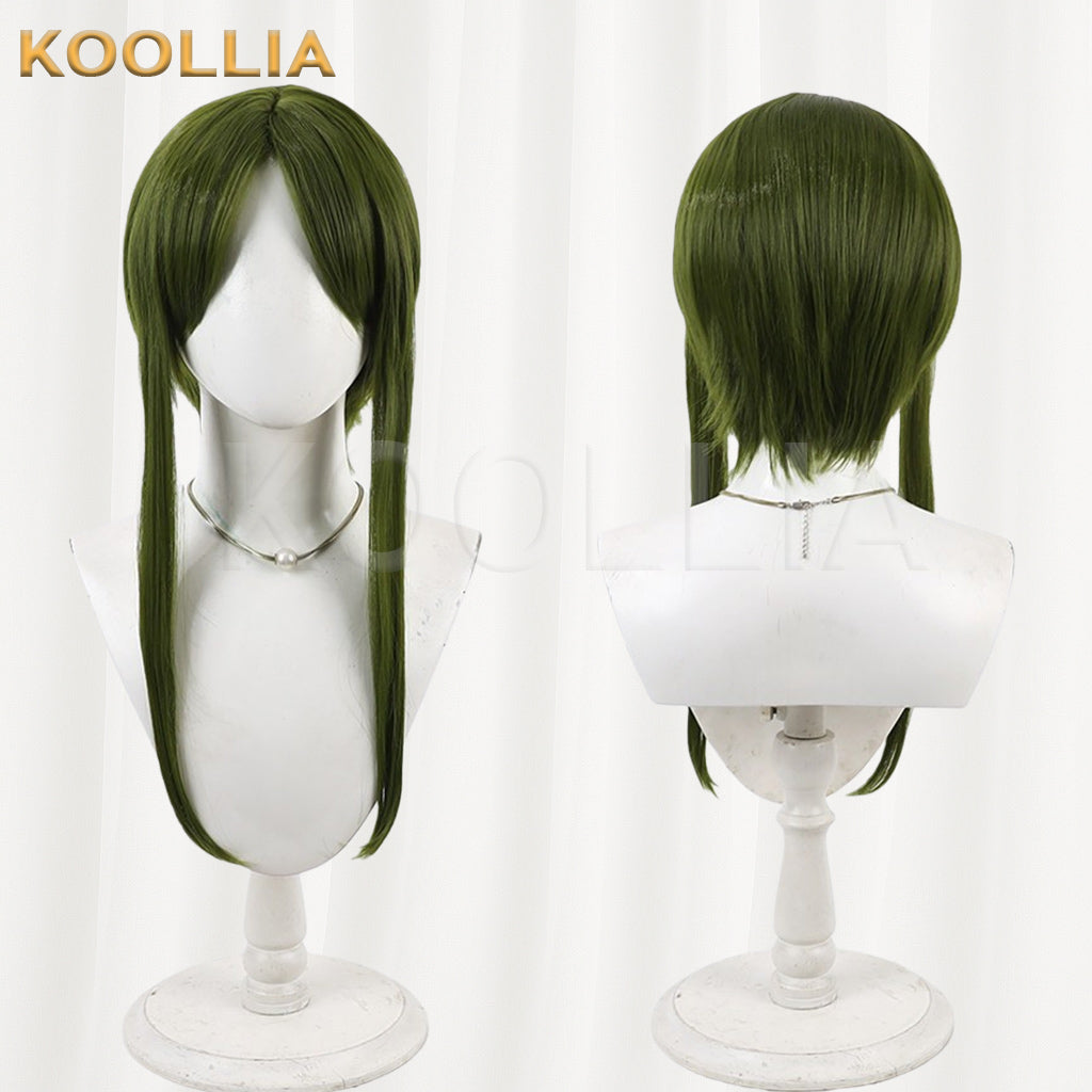 Touhou Project Chireita Mai Wig Dark Olive Green Short With Long Side Strands Basic Wig