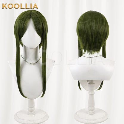 Touhou Project Chireita Mai Wig Dark Olive Green Short With Long Side Strands Basic Wig