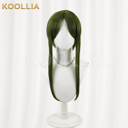 Touhou Project Chireita Mai Wig Dark Olive Green Short With Long Side Strands Basic Wig