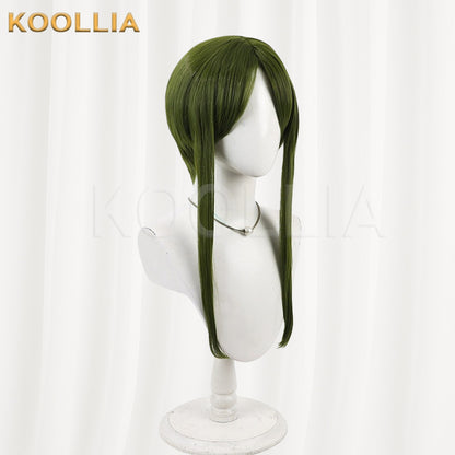 Touhou Project Chireita Mai Wig Dark Olive Green Short With Long Side Strands Basic Wig
