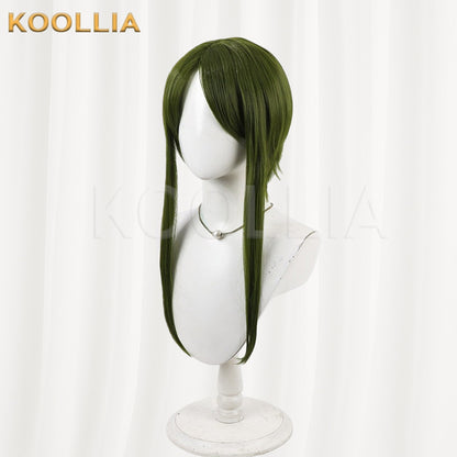Touhou Project Chireita Mai Wig Dark Olive Green Short With Long Side Strands Basic Wig