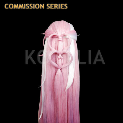 Honkai: Star Rail Cyrene Style – Pink-to-Blue Gradient Extra-Long Base Wig for Styling(Pre Order)