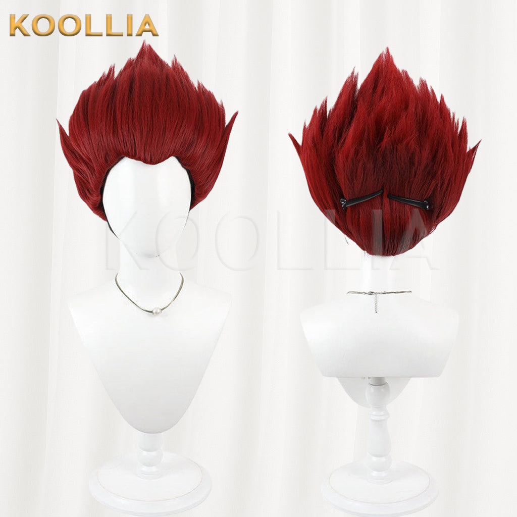 Dorohedoro En Wig Flame Red Spiky Explosion Short Basic Wig