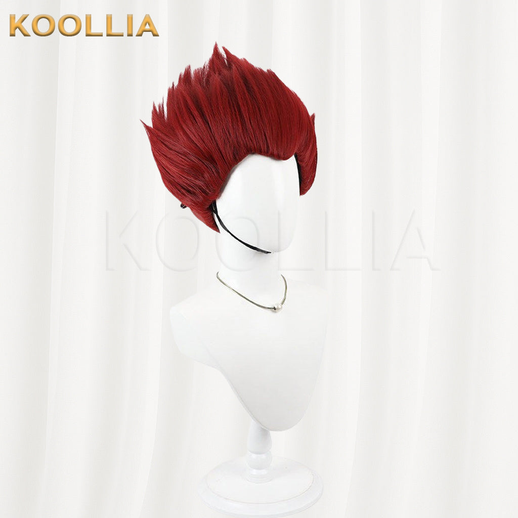 Dorohedoro En Wig Flame Red Spiky Explosion Short Basic Wig