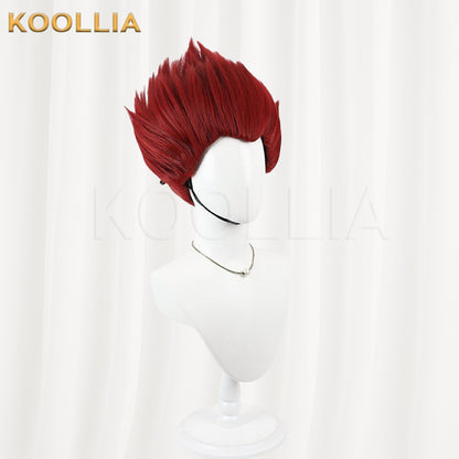 Dorohedoro En Wig Flame Red Spiky Explosion Short Basic Wig