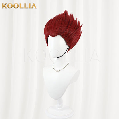 Dorohedoro En Wig Flame Red Spiky Explosion Short Basic Wig