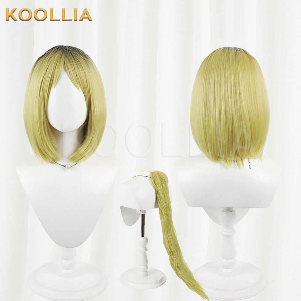 Neko Neko Yakuhimyou Wig Gradient Realistic Scalp Top Shoulder‑Length Bob Basic Wig