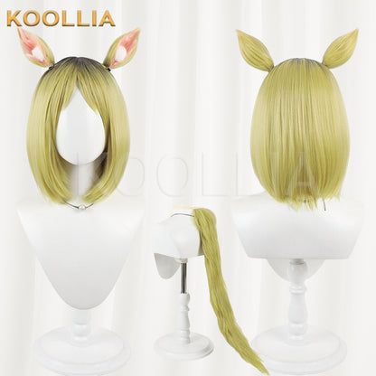 Neko Neko Yakuhimyou Wig Gradient Realistic Scalp Top Shoulder‑Length Bob Basic Wig