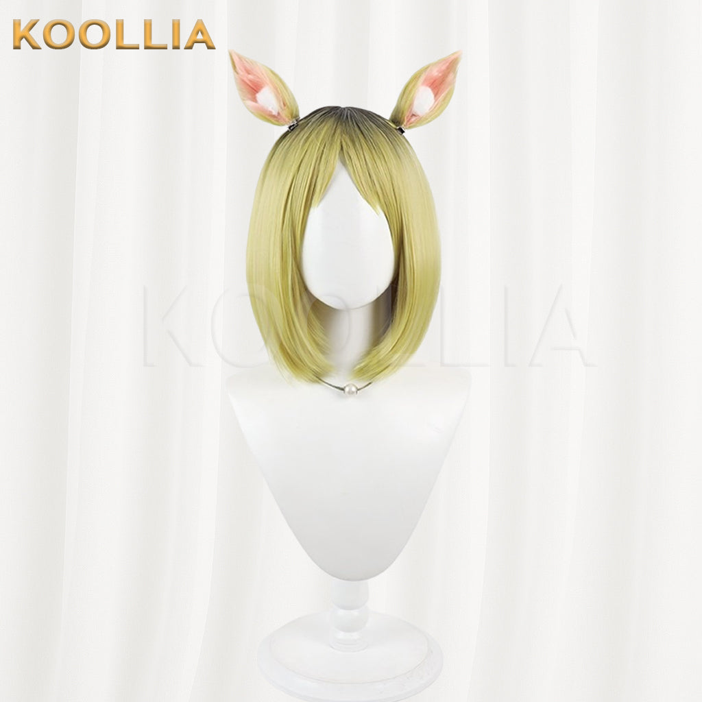Neko Neko Yakuhimyou Wig Gradient Realistic Scalp Top Shoulder‑Length Bob Basic Wig