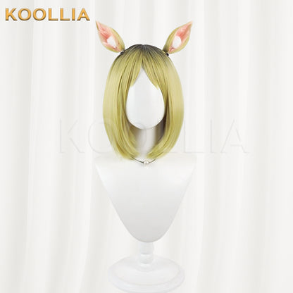 Neko Neko Yakuhimyou Wig Gradient Realistic Scalp Top Shoulder‑Length Bob Basic Wig