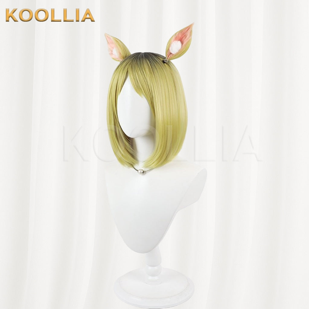 Neko Neko Yakuhimyou Wig Gradient Realistic Scalp Top Shoulder‑Length Bob Basic Wig