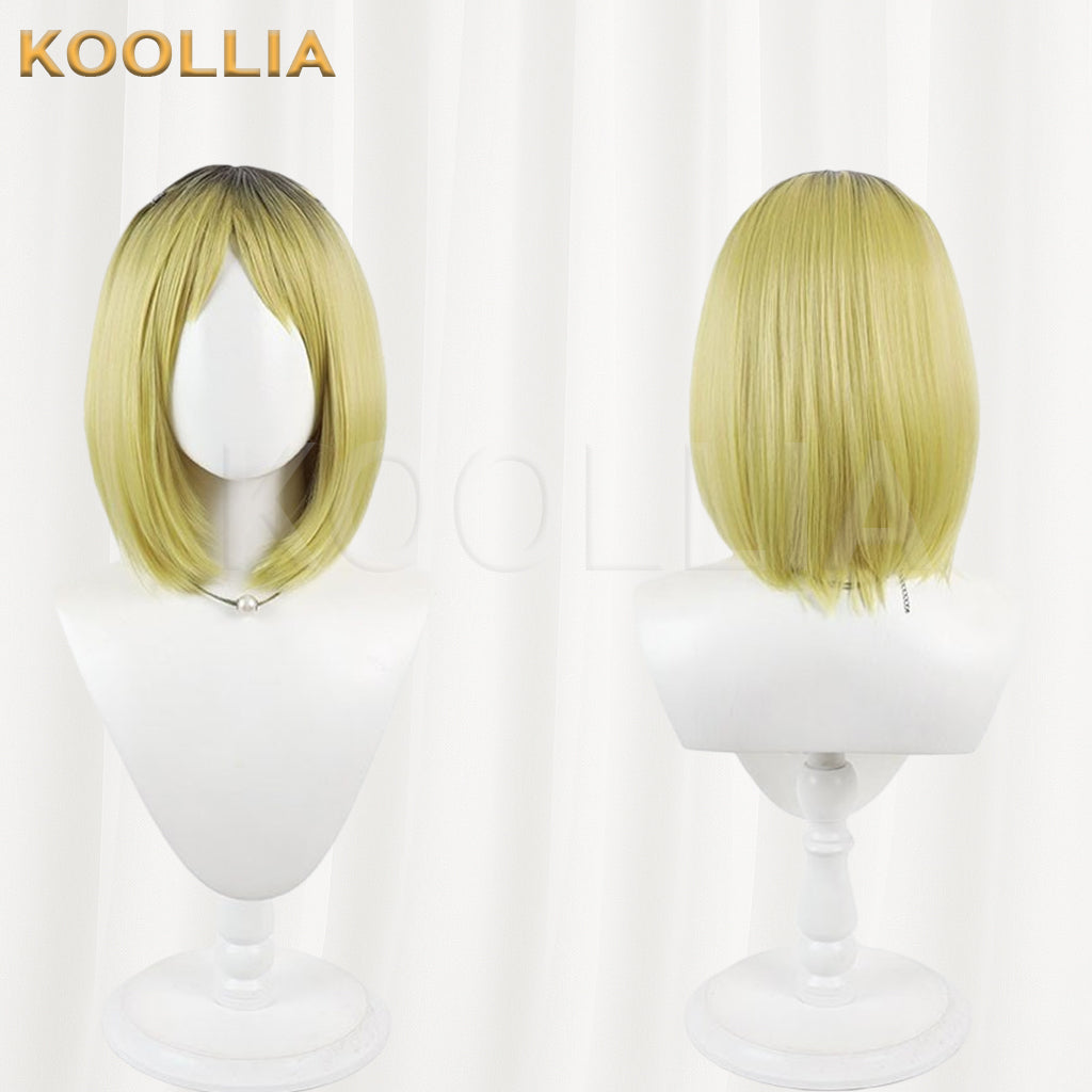 Neko Neko Yakuhimyou Wig Gradient Realistic Scalp Top Shoulder‑Length Bob Basic Wig